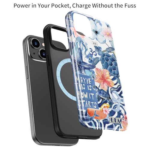 LUMARKE for iPhone 14 Plus Case,Trendy Flower Cover,Wireless Charging by LUMARKE - Used condition - Image 3
