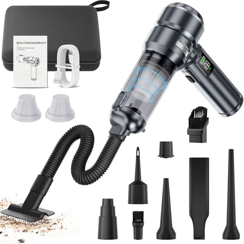 Aspirateur à main sans fil - 24000 pa - Mini aspirateur de voiture - Puissant - Pour PC, maison, cuisine, fissures, coins, aspirateur...