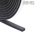 Foam Insulation Tape, Weather Stripping Door Seal Strip for Doors and Windows,Sliding Door,Sound Proof Soundproofing Door Seal,Weatherstrip,Air Conditioning Seal Strip (1/2In x 1/4In x 33Ft)