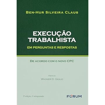 Capa do livro Execução Trabalhista Em Perguntas E Respostas: De Acordo Com O Novo CPC