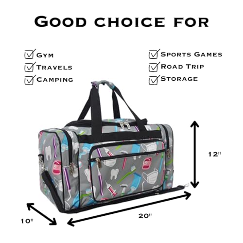 NGIL Canvas 20" inch Duffle Bag (Dentist-black)2