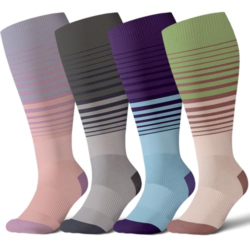 Wide Calf Compression Socks for Women & Men