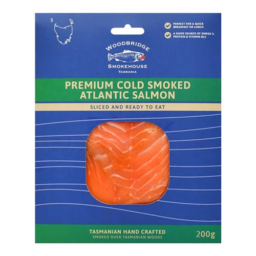 Woodbridge Smokehouse Atlantic Salmon Cold Smoked Sliced 200g