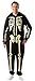 #followme Glow In The Dark Skeleton Men's Adult Onesie Pajamas 6741-L