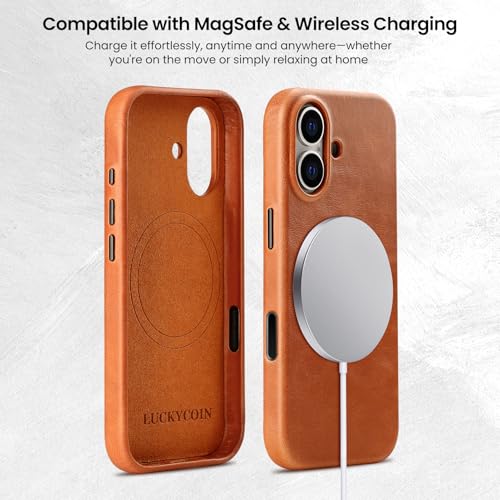 LUCKYCOIN Full Grain Cowhide Case