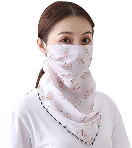 WillowswayW Fashion Printed Scarf Women Anti UV Sun Breathable Full Face Veils for Outdoor Cycling