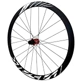Alloy Road Wheelset, Front and Rear Bike Wheels, 8-12 Speed Disc Brake Aerodynamic Wheelset, HG/MS/XD Freehub 24 Holes(Red TA 15 * 100mm_MS resr)