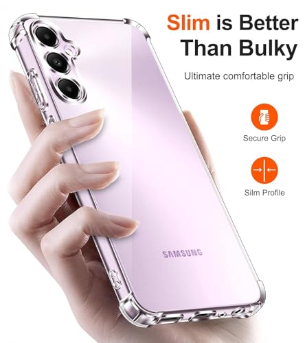 Image of BOXXO Flexible Back Cover for Samsung Galaxy A57 5G | Back Cover Transparent Clear Shockproof Case Four Corner Protection | Slim Protective Mobile Phone Cover for Samsung Galaxy A57 5G