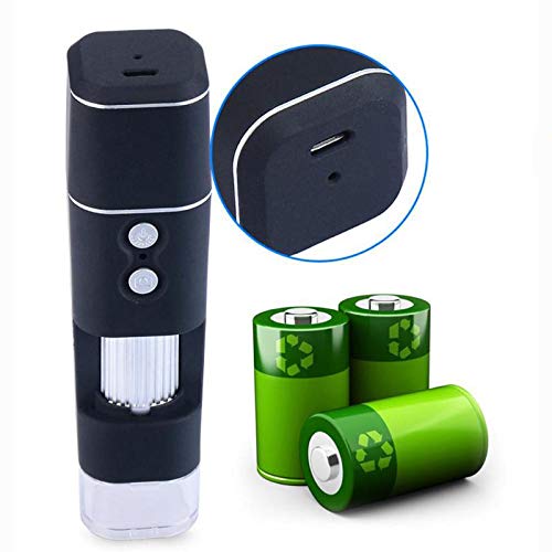 VIDOO Lente d'Ingrandimento per Microscopio Digitale 500Mp 8 Wireless Camera 2Mp WiFi con Supporto per Base