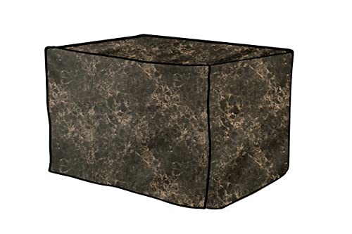 Image of The Furnishing Tree PVC Waterproof Microwave Oven Cover Compatible for Morphy Richards 20 L Solo 20 MS Marble Pattern Coffee