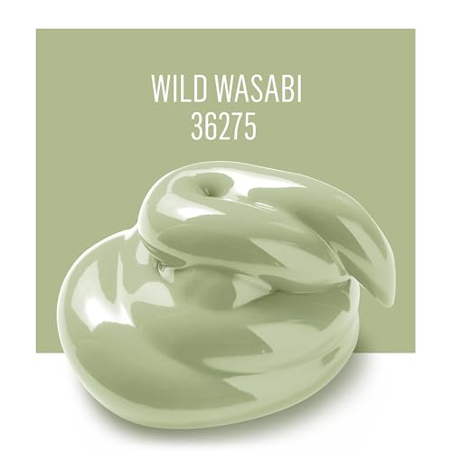 Image of FolkArt Acrylic Craft Paints, Wild Wasabi 8 fl oz Premium Matte Finish Paint, Perfect For Easy To Apply DIY Arts And Crafts, 36275