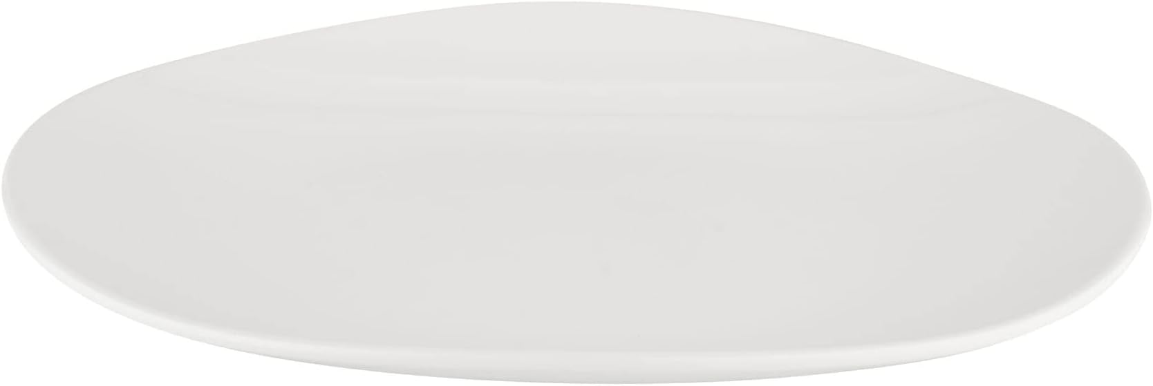 G.E.T. OP-1518-AW Heavy-Duty Shatterproof Plastic Oval Melamine Serving Platter, 15" x 11", Bone White