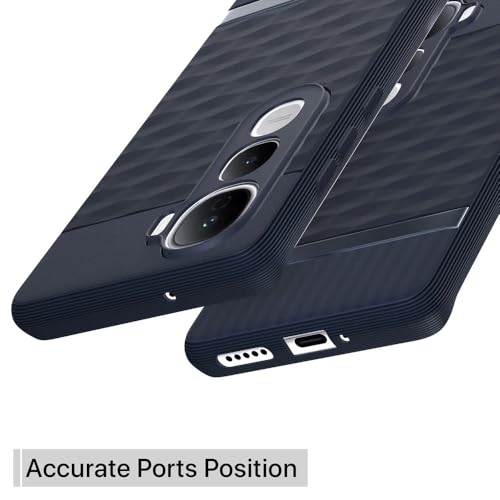 Image of amazon basics Shockproof Case for Vivo Y400 Pro 5G | Full Camera Protection | TPU Flexible Back Cover for Vivo Y400 Pro 5G (Steel Blue)