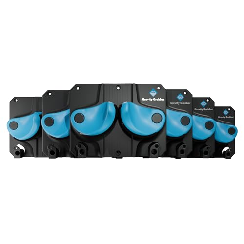 Gravity Grabber Estante de Pared para Esquí y Snowboard - Compatible con Cualquier Modelo de Esquí y Snowboard - Seguro - 6X - Azul Verdoso