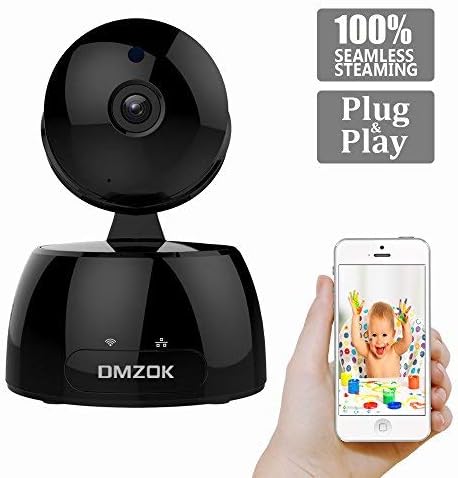 DMZOK Wireless WiFi Camera, ProHD 1080P Indoor Home Security Surveillance Camera, Pan Tilt Zoom Night Vision Two Way Audio Motion Detection, Remote Monitoring on Mobile App