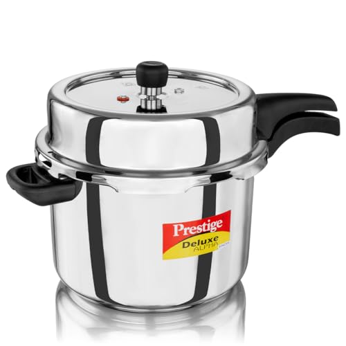 Prestige Alpha Svachh Stainless Steel Pressure Cooker, 8 Liter