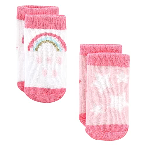 Image of Hudson Baby Baby 8-pack Cotton Rich Newborn and Terry Socks