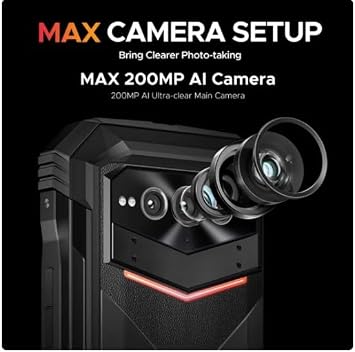 DOOG V Max Plus 5G Rugged Phone 36GB+512GB 6.58'' Android 14 Dimensity 7050 200MP Ai Camera 22000mAh NFC Smartphone