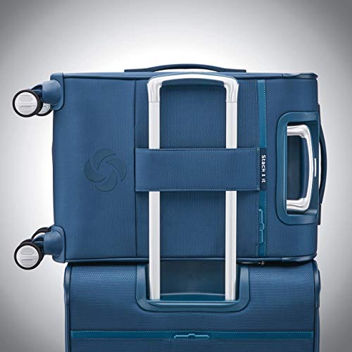 Image of Samsonite Solyte DLX Softside Expandable Luggage with Spinner Wheels, Mediterranean Blue, 3-Piece Set (20 /25 /29)