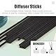 Hugwish 60pcs duftstäbchen schwarz 30 cm, stäbchen für raumduft, Diffuser stäbchen, raumduft stäbchen, rattanstäbchen für raumduft (60, 30mm x 3.0mm)