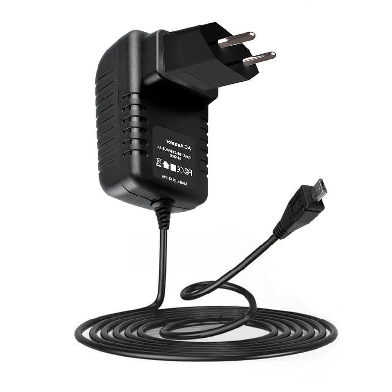 Oxiiert Adaptateur Micro USB 5 V 2 A Compatible avec Les Enceintes Creative Airwave MF8160 51MF8160 et Creative Airwave HD MF8165. Cordon d'alimentation PS pour la Maison