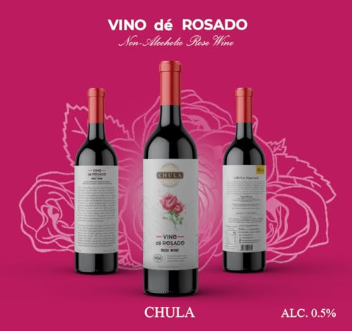 Image of DAIVIK ORGANIC CHULA NON ALCOHOLIC WINE - ROSE WINE- 750 ML