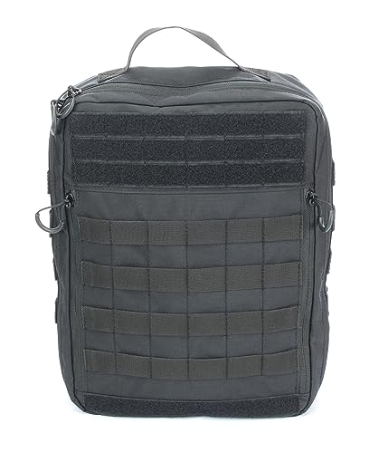Zentauron Clip On Medic Pack Outdoor Militär Rettungsrucksack 13L mit 3 Innentaschen, MOLLE Schlaufen, Reißverschlussfächern, Klettflächen für Plattenträger & Schutzweste – 900g, Made in Germany
