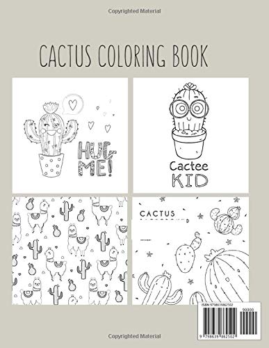 Cactus Coloring Book: Coloring Toy Gifts for Kids or Adults | Cute Easy and Relaxing Realistic Animal Large Print Birthday Gifts image 2
