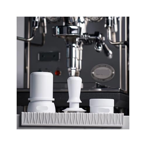 Espresso-Tamper, Barista-Kaffee-Tamper, Edelstahl-Basis-Tamper (weiß), Kompatibel Mit IKAPE V3(53.33mm)