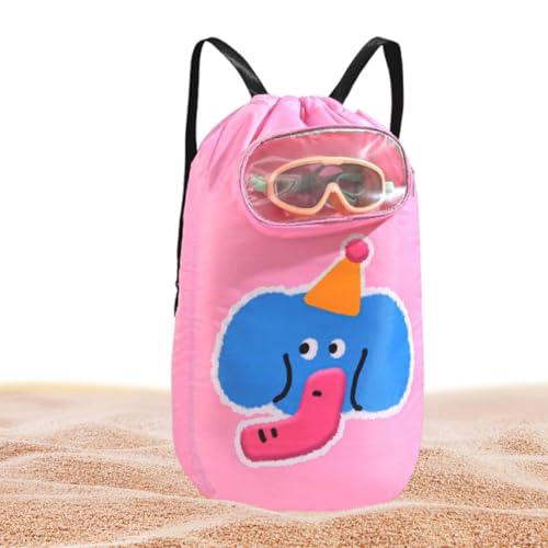 Générique Children's Swimming Pool Bag - Wide Adjustable Strap Waterproof - Drawstring Beach Backpack for Children, Toys, Sports Equipment, Clothing