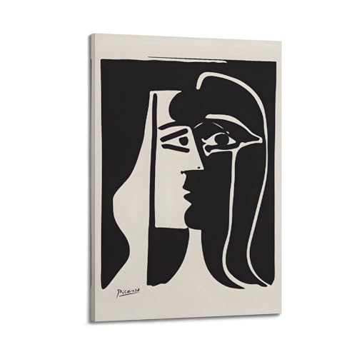 Tableau Le baiser de Pablo Picasso impression sur toile de 40 x 60 cm pour salon