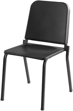 مقاعد عامة وطنية NPS 8200 Series 33.5 "كرسي موسيقى اللحن المعدني والبلاستيك الحديث باللون الأسود