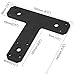 6PCS 6.5x5.7 in Post to Beam Bracket, 0.15'' Thick Tie Brackets, T Plate, Ideal for Mending, Connecting and Decorating Wooden, Pergola, Truss, Roof and Framing Projects