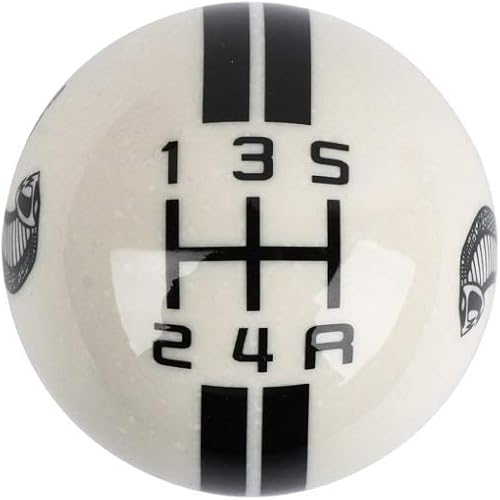 Miniatura 1 de Shelby Cobra GT 500 5 velocidades BlancoNegroRojo Pomo de palanca de cambios manual (blanco)