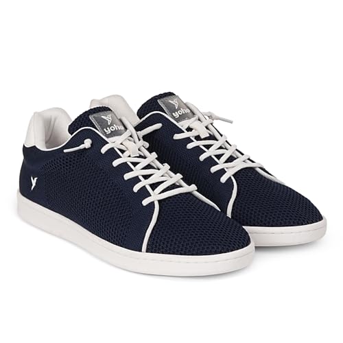 Image of YOHO Wind Sneakers for Men | Stylish Casual Shoes with Elastic Laces | Comfortable, Stretchable & Ultra-Lightweight | Premium Breathable Mesh Fabric