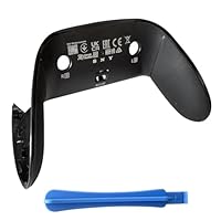 Replacement Back Shell Cover Trim forDualSense Edge Controller Compatible withPS5 DSE- Clip-On Housing with OEM-Spec Soft Rubber Grip, Fixes Yellowing & Peeling, 1pcs (Black)