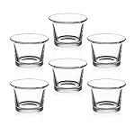 Royal Imports Candle Holder Hanging Oyster Votive Tealight Glass for Wedding, Birthday, Holiday & Home Decoration, Set of 6