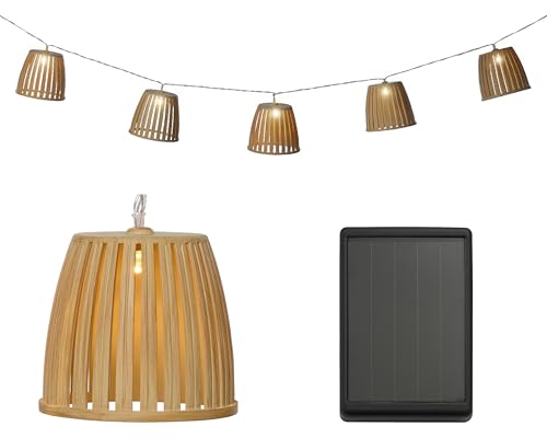 Guirlande lumineuse solaire LED Lumineo éclat blanc chaud décoration extérieur