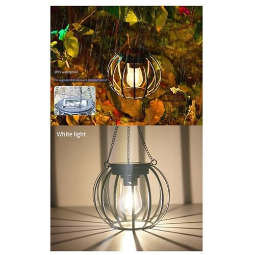 Lanternes solaires d'extérieur en métal plus lumineuses et imperméables pour jardin