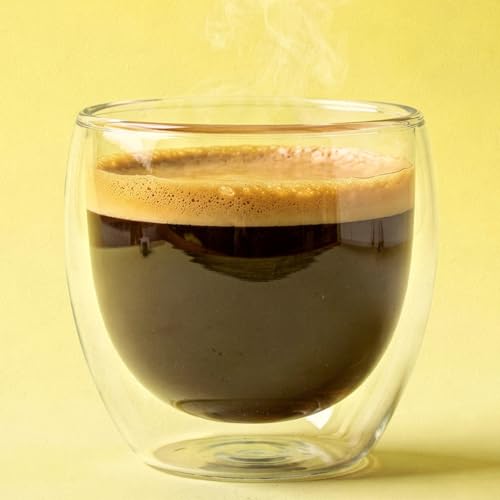 Image of Aura Double Walled Glass Coffee and Tea Mug | Heat Resistant Glass (250ml) | Premium Clear Borosilicate Glass | Tea & Coffee Cup | Elegant Cups for Home & Office