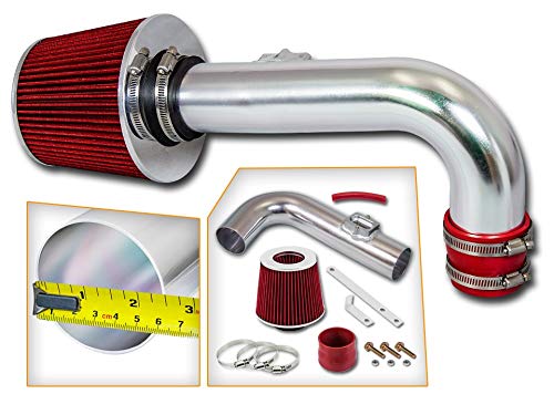 Rtunes Racing Short Ram Air Intake Kit + Filter Combo RED For 11-15 Chevy Cruze 1.4L Turbo / 12-15 Chevy Sonic 1.4L Turbo model only