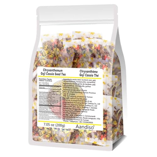 Chrysanthemum goji cassia seed tea 200g Chrysanthemum Cassia Seed Tea Burdock Root Goji Berry Honeysuckle Osmanthus Combination Tea Bag
