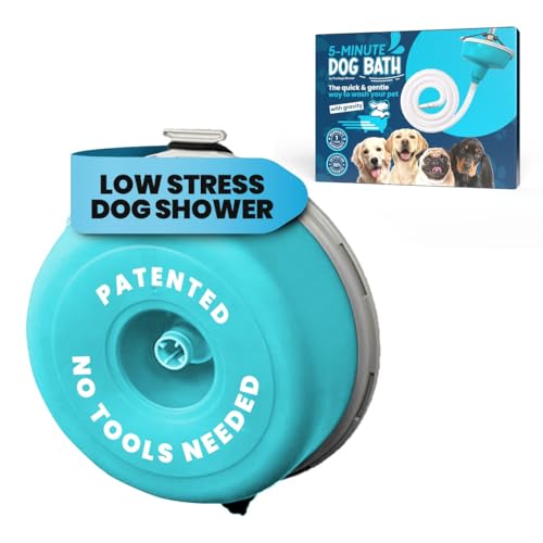 5-MinutePetBath Dog Bath Hose Attachment - Shower Head Accessory for Dog Washing - Low Stress Pet Shower - Portable Wash Station for Grooming, Rinse & Cleaning - Attachable Bathing Essential - Green - image 7