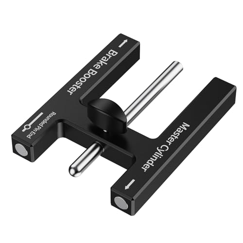 (Upgraded) Brake Adjustment Tool Brake Booster Rod Adjustment Tool Brake booster with master cylinder Pushrod Power For Adjustable Braking Distance of Brake Pedal(N48 Magnetic CNC Aluminum)