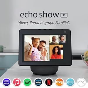 Echo Show 10 (3.ª generación) | Pantalla inteligente HD con movimiento y Alexa, Antracita