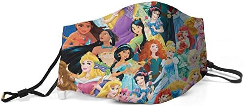 KiySi Outdoor Face Covers Princess-Beautiful-Girl-Color- Anti Wind Mouth Face Covers for Men/Women Black