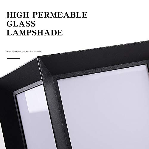 Éclairage pilier LED extérieur noir carré pour maison et jardin - 2