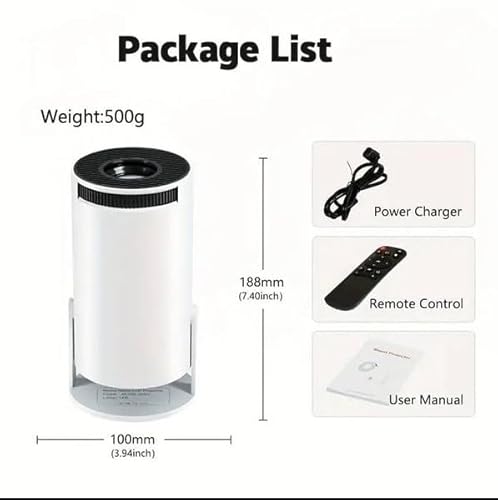 Mini PROJETOR Magcubic-HY300 PRO 4K Android 11, WiFi duplo 6, 260ANSI, Allwinner H713, BT5.0, 1080P,