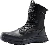 Coostar Tactical Work Boots for Men Side Zipper