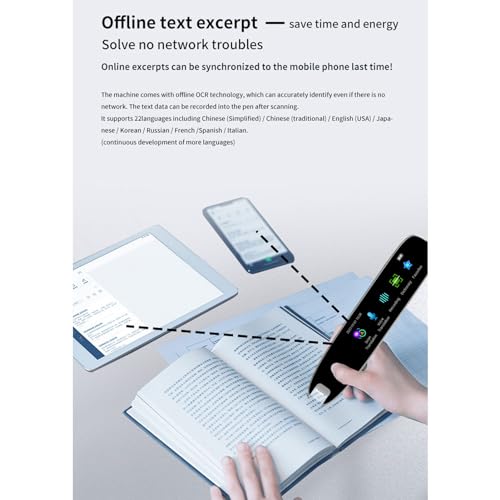 Rosvola ROSVOLAN8C2T0WGQX Smart Translation Pen,13 Languages Electronics Translation Pen thumb #7